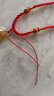 灵久久本命年手链女生手绳子红绳手链简约手工编织九乘金刚结男士手链 红色一条 粗款 实拍图