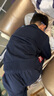 哈吉斯（HAZZYS）童装男女童卫衣红品儿童卫衣柔软亲肤舒适百搭休闲圆领卫衣 藏蓝 130 实拍图