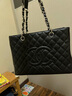 香奈儿（Chanel）【二手99新】香奈儿Chanel GST PST CF女包黑金黑银 荔枝皮 手提 单肩女士手袋  闲置未使用黑银 实拍图
