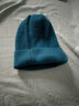 黛莎 帽子女秋冬时尚百搭韩版潮女士冬季保暖包头帽冷帽针织毛线帽 蓝色（单层） 实拍图