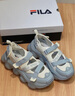 FILA 斐乐官方女鞋FRAGOLA摩登凉鞋夏季新款时尚休闲草莓凉鞋子 奶白/珍珠蓝-GP 38 实拍图
