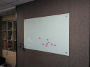 惠鑫 磁性钢化玻璃白板书写板壁挂式儿童绘画涂鸦小黑板会议室教学办公写字板培训留言板家用玻璃黑板 80*120CM（超白） 晒单实拍图