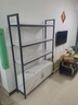 艾业（AIYE） 展示柜货架日用品超市展架烟酒零食化妆品母婴置物架便利店钢木 黑架加浅胡桃色层板【带柜】 五层长100*宽30*高170cm 实拍图