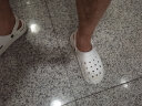 回力运动凉拖鞋男夏季新款包头拖鞋厚底洞洞鞋踩屎感外穿防滑沙滩凉鞋 白色【码数偏小 建议拍大一码】 44 实拍图