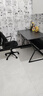 旻昱电脑桌台式家用电竞游戏桌椅套装办公工作台书桌简约书房写字桌子 15MM生态板桌椅组合-120cm黑色 实拍图