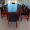 圣黎 油漆会议桌长桌贴实木木皮会议接待台大型会议桌椅组合 3米会议桌+10把椅 晒单实拍图