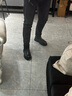 百丽休闲皮靴男冬季商场同款潮搭切尔西靴轻便套脚短靴A0598DD1 黑单里-A0655(筒高13CM) 42 (260mm) 实拍图