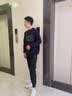 季骆森运动裤男秋冬季纯色棉质保暖加绒加厚裤子男士束脚运动跑步休闲裤 黑色-拉链款【春秋薄款】 M 实拍图