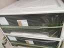 稻草熊桌面收纳盒抽屉式收纳柜零食玩具杂物书本分隔整理箱化妆品置物架 奶油白框3层升级款【45*47*60】 茶透内抽 实拍图