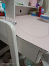 久念实木书桌书架书柜一体可升降中小学生写字桌家用卧室学习桌椅套装 象牙白单桌+B款扶手椅 120*60*135cm 实拍图