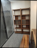 乐系（LEXI） 实木书架落地简易置物架家用组合收纳书柜客厅多层展示储物架子 胡桃色60CM 晒单实拍图
