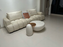 狄普防猫抓绒布沙发可爱现代奶油风弧形高脚2.8米沙发床旗舰版雪媚尔 实拍图