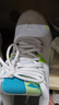 李宁（LI-NING）乒乓球鞋羽毛球鞋鹰眼2.0国家队比赛训练鞋 标准白/浅水蓝 42  实拍图