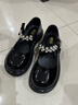 百丽 童鞋女童皮鞋春秋表演鞋学生鞋时尚单鞋儿童公主鞋 黑色37码 实拍图