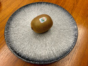 丝贝美瓷 日式餐具创意复古盘子网红黑色磨砂陶瓷菜盘家用意面西餐牛排盘 10英寸-蓝雪款 实拍图