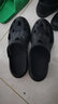 海澜之家HLA凉鞋男士洞洞鞋包头舒适拖鞋HAALXM2DBK120 黑色44/45(双码) 实拍图
