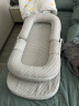 史威比婴儿床中床新生儿防吐奶斜坡枕便携式可折叠bb宝宝移动 豆沙绿 | 解决落地醒| 哄睡神器 实拍图