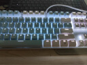 MageGee 机械风暴键盘 游戏机械键盘 电竞机械键盘 专用USB背光电脑有线办公吃鸡104键键盘 白蓝混搭 青轴 实拍图