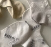 aqpa婴幼儿袜子纯棉新生儿薄款宝宝女童男童夏季男孩儿童棉袜透气        浅绿+浅灰+白色   0-3个月 实拍图
