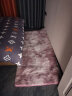 携宸 北欧ins客厅茶几地毯卧室毯房间飘窗毯子家用少女房间宿舍地毯 扎染浅浅紫色 80x160cm 实拍图