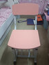 软林儿童学习椅子可升降学生写字椅带靠背座椅家用电脑椅书房靠背凳子 粉红色 加大加厚款椅子 实拍图