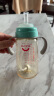 爱得利（evorie）婴儿吸管奶瓶 吸嘴奶瓶 一岁以上宽口径带手柄PPSU奶瓶 300ml绿 实拍图