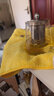 公道杯玻璃泡茶杯茶水分离公杯茶漏一体套装耐高温茶海过滤茶具 500ml透明把手+长茶漏+盖 实拍图