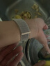倾晨【销量5千+】适用苹果手表表带apple watch s11表带回环编织尼龙iwatch s10/9/8/7/6/5/4/se3表带 粉砂色 44/45/46/49mm表盘通用 实拍图