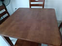 原声原代实木餐桌椅组合小方桌家用饭桌正方形小餐桌茶几桌四方桌子八仙桌 套装 胡桃色一桌四椅（911#椅） 正方形80*80*高75cm 实拍图