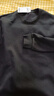 真维斯（Jeanswest）重磅圆领三角卫衣男女生春秋2024款宽松中性风米咖色打底衫外套男 黑(ZS纯色) 4XL 实拍图