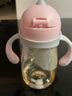 little tiny小怪兽婴儿吸管杯儿童水杯宝宝奶瓶喝奶学饮杯6个月以上1一3-6岁 小怪兽-粉 300ml 【防喷易吸设计】 实拍图