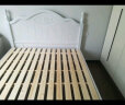 百冠环球美式实木床1.8米双人床主卧室床白色现代简约韩式公主床单人床 床+床头柜*1 框架结构1500mm*2000mm 实拍图