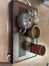 瓷牌茗茶具 重竹茶台家用简约茶盘功夫茶具托盘长方形干泡盘储排两用 中号《喜乐盛水》胡桃色重竹茶盘 实拍图