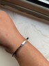 丹尼尔惠灵顿（DanielWellington）dw手镯 情侣款开口可调节经典简约时尚手环饰品 生日礼物送女友 典雅银【大号180mm】DW00400002 实拍图