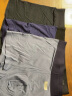 Schiesser舒雅3条装男士莫代尔平角内裤E5/19894T 黑色+蓝灰+宝蓝（7787）M 实拍图