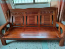 中酷 实木沙发组合老式木制客厅中式家具红椿木质春秋椅小户型木沙发 三人位 晒单实拍图