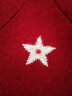 兆君2023秋冬新款圆领长袖羊毛衫女星星图案宽松针织毛衣 石榴红 100/M 晒单实拍图