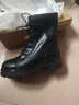 大东马丁靴2025年冬季新款欧美时尚粗跟短靴时尚百搭女鞋1135 黑色（单里） 34 实拍图