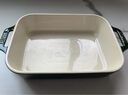珐宝（staub）陶瓷烤盘芝士焗饭焗面盘家用烤箱焗炉专用烘焙双耳长方菜盘 莳萝绿27*20cm 实拍图