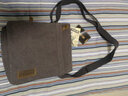 Troop英国单肩包男复古斜挎包欧美运动帆布包夏季单肩斜跨包男休闲包潮 大号棕色TRP0219 实拍图