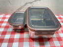 HUYO304不锈钢饭盒密封大容量带饭便当盒食品级冰箱收纳盒水果保鲜盒 保温袋+餐具-550+ 1900ml 实拍图