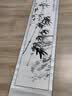 檀烨轩空白卷轴书法宣纸画轴挂画毛笔字国画长卷画纸挂轴字画装裱四尺对开金兰花 实拍图