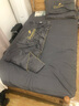 红豆夏被四件套冰丝空调被夏凉被薄被子水洗真丝裸睡子双人宿舍家用 轻羽-高级灰【店长推荐】 四件套/1.5*2.0m夏被+床单+枕套2 实拍图