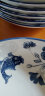 昭乐  年年有鱼青花瓷圆形饭盘子菜盘家用创意陶瓷西餐沙拉水果盘 8英寸深盘（2个装） 实拍图