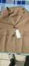 皮尔卡丹（pierre cardin）西装外套女2025春秋新款韩版宽松休闲百搭中长款西装上衣 卡其色 L :111-120斤 实拍图