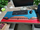 索能（SUONENG） 超大鼠标垫办公快捷键大全PS加厚大号软件excel桌面键盘电竞游戏电脑桌垫 奶茶熊 尺寸400x900mm厚度4mm 实拍图