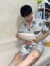 俊俊穗迪美（JUNJUNSUIDIMEI）睡衣男冰丝短袖夏季夏天薄款学生卡通青少年男士加大码家居服套装 冰丝-XY81 蜡笔小新 M /小L(高155-165CM 80-100斤) 实拍图