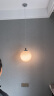 Paulmann P德国柏曼吊灯卧室床头灯简约单头餐桌灯吧台卡座球形灯具 【中号】直径25cm 暖黄光 高亮 实拍图