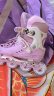 斯威（SWAY） 轮滑鞋儿童溜冰鞋男女童初学者套装滑轮鞋滑冰旱冰鞋成人直排轮 莫紫八轮全闪【专业头盔护具】一体支架 M(适合6-12岁)平时鞋码31-36 实拍图