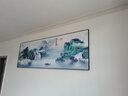 瑞尚（RUISHANG） 新中式客厅装饰画大气山水画横版沙发背景墙画挂画轻奢晶瓷壁画 流水生财 240*80/晶瓷面/适合3.5沙发 实拍图